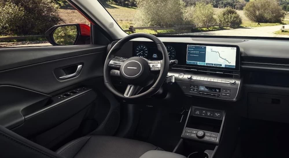 Black dash in a 2026 Hyundai Kona.