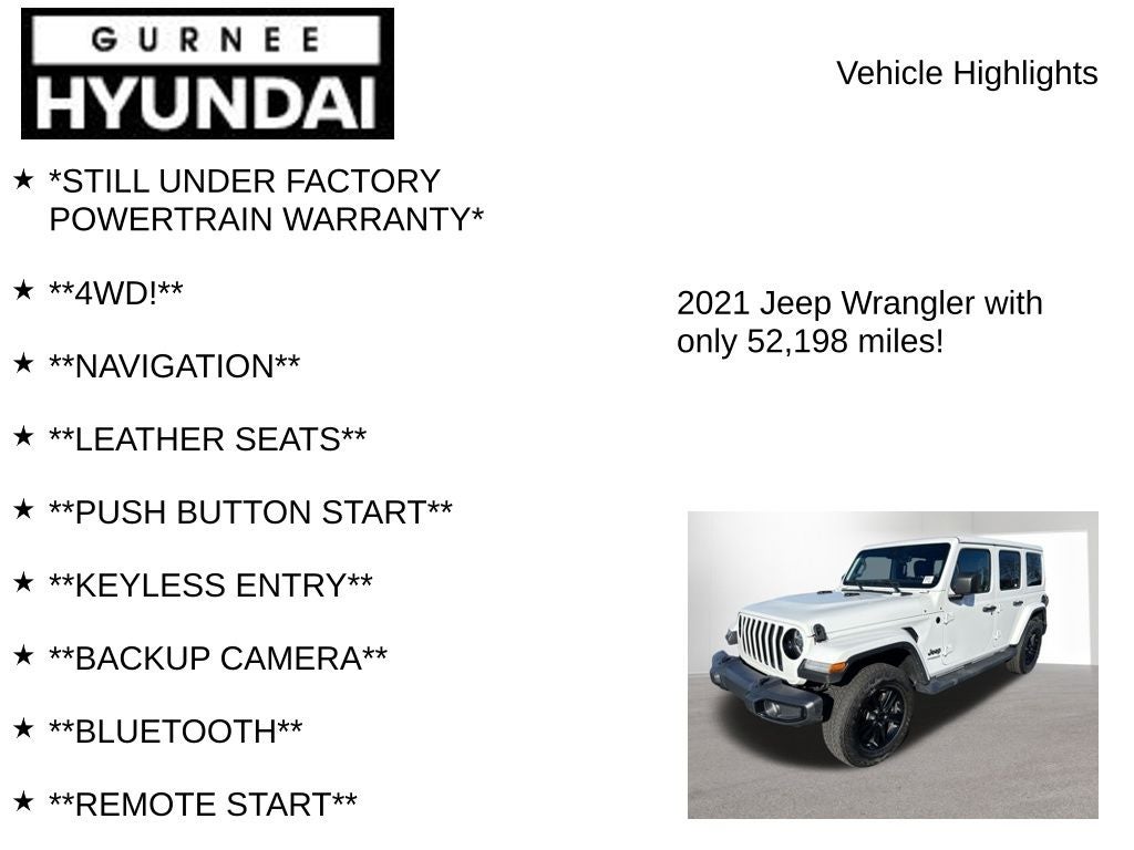2021 Jeep Wrangler Unlimited Sahara Altitude