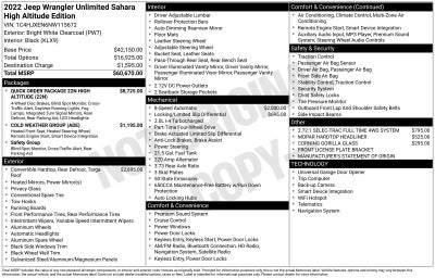 2022 Jeep Wrangler Unlimited Sahara High Altitude