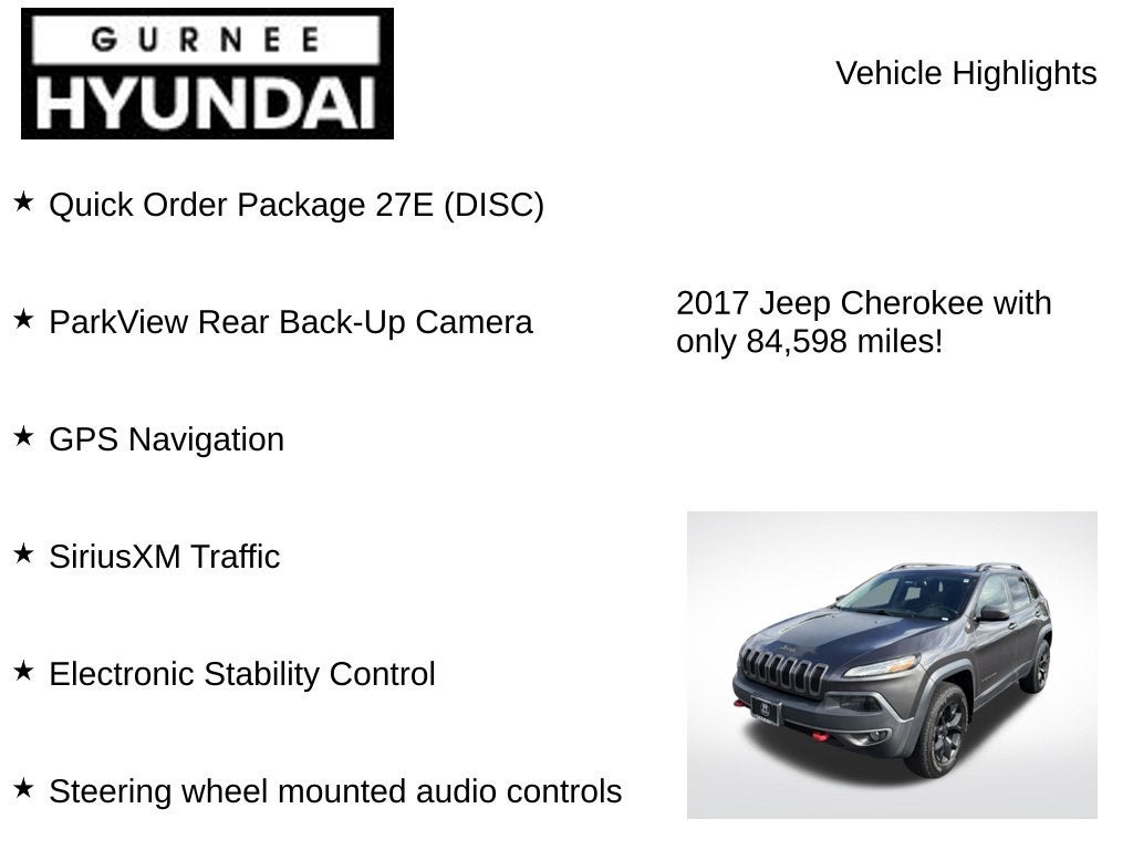 2017 Jeep Cherokee Trailhawk