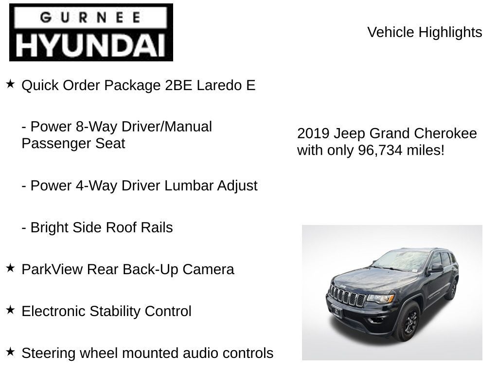 2019 Jeep Grand Cherokee Laredo E