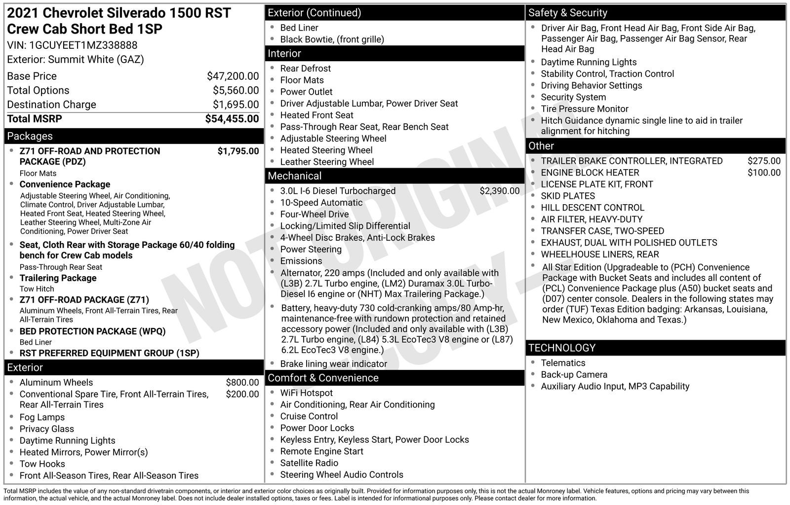 2021 Chevrolet Silverado 1500 RST Z71