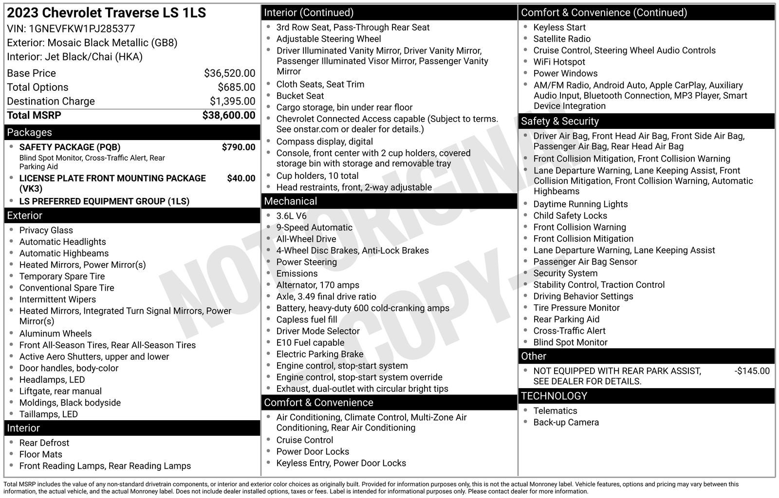 2023 Chevrolet Traverse LS