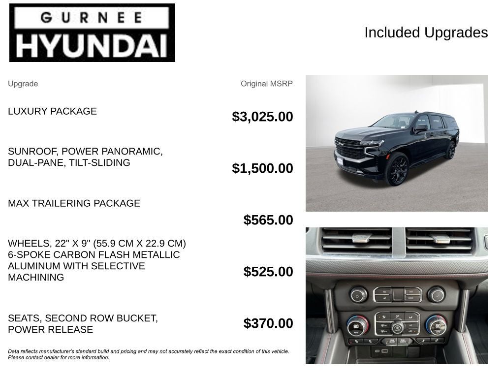 2024 Chevrolet Suburban RST Luxury Package/Pano