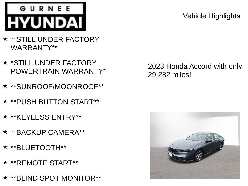 2023 Honda Accord EX