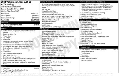 2024 Volkswagen Atlas 2.0T SE w/Technology