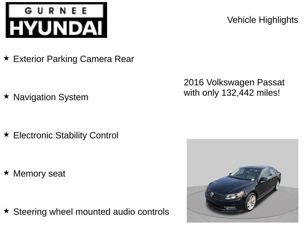 2016 Volkswagen Passat SEL