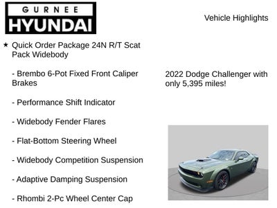 2022 Dodge Challenger R/T Scat Pack Widebody