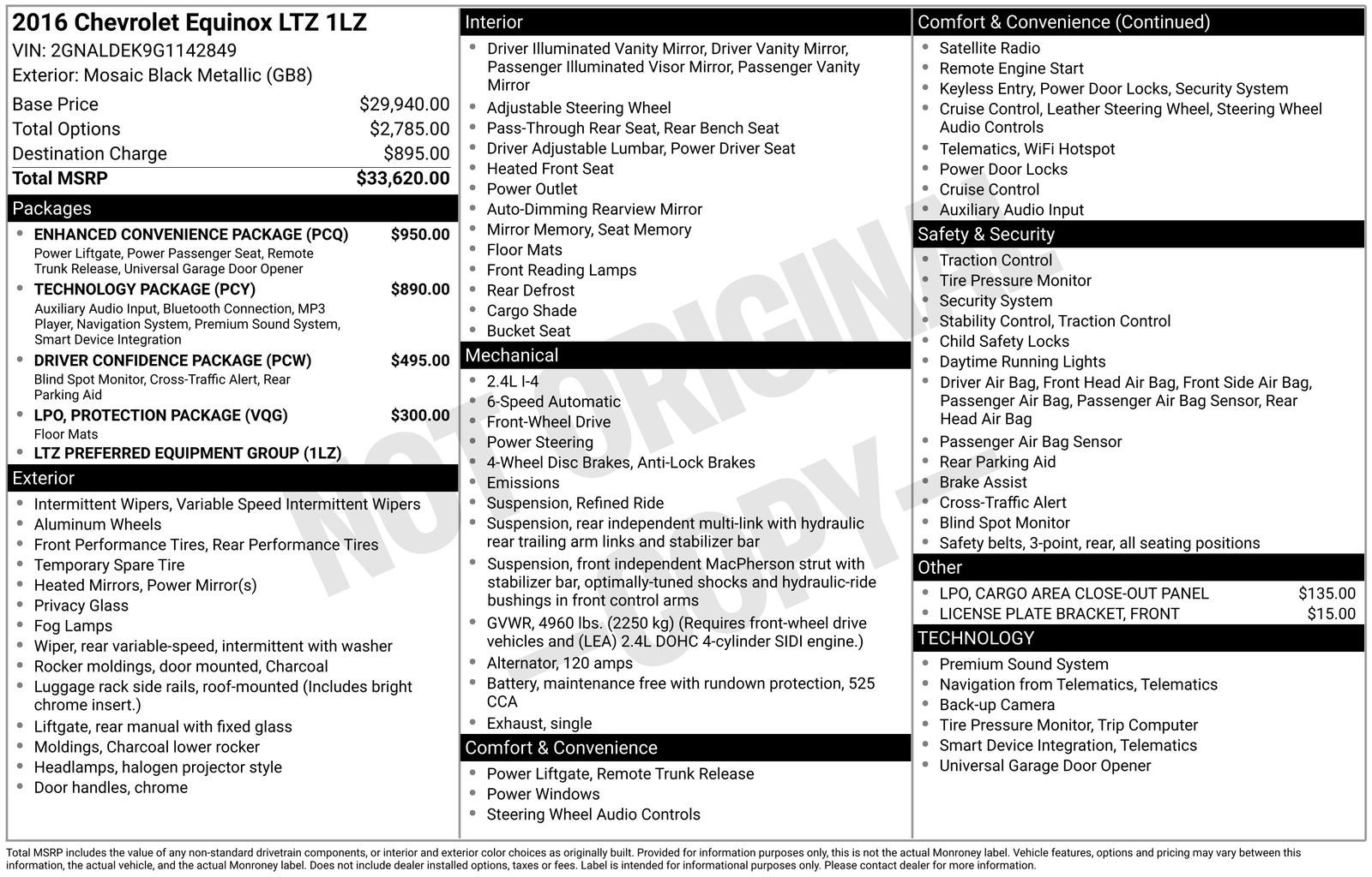 2016 Chevrolet Equinox LTZ