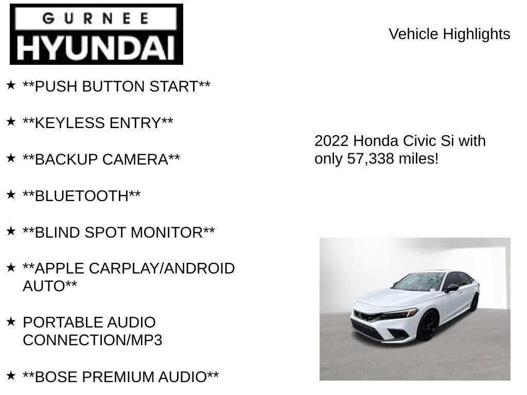 2022 Honda Civic Si