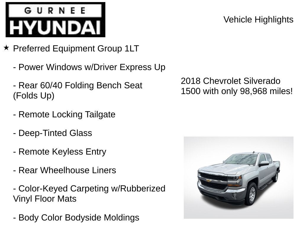 2018 Chevrolet Silverado 1500 LT LT1