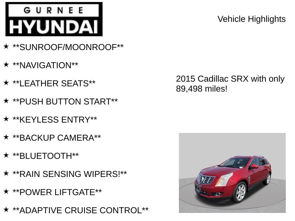 2015 Cadillac SRX Premium