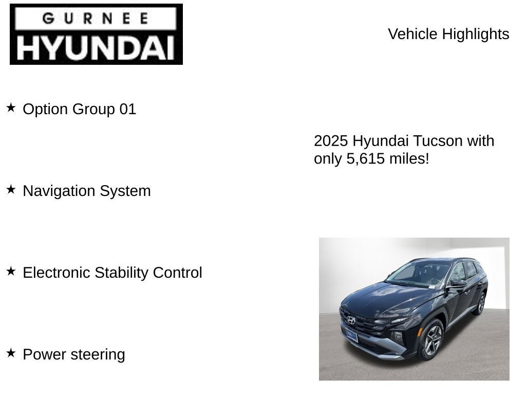 2025 Hyundai TUCSON SEL Convenience