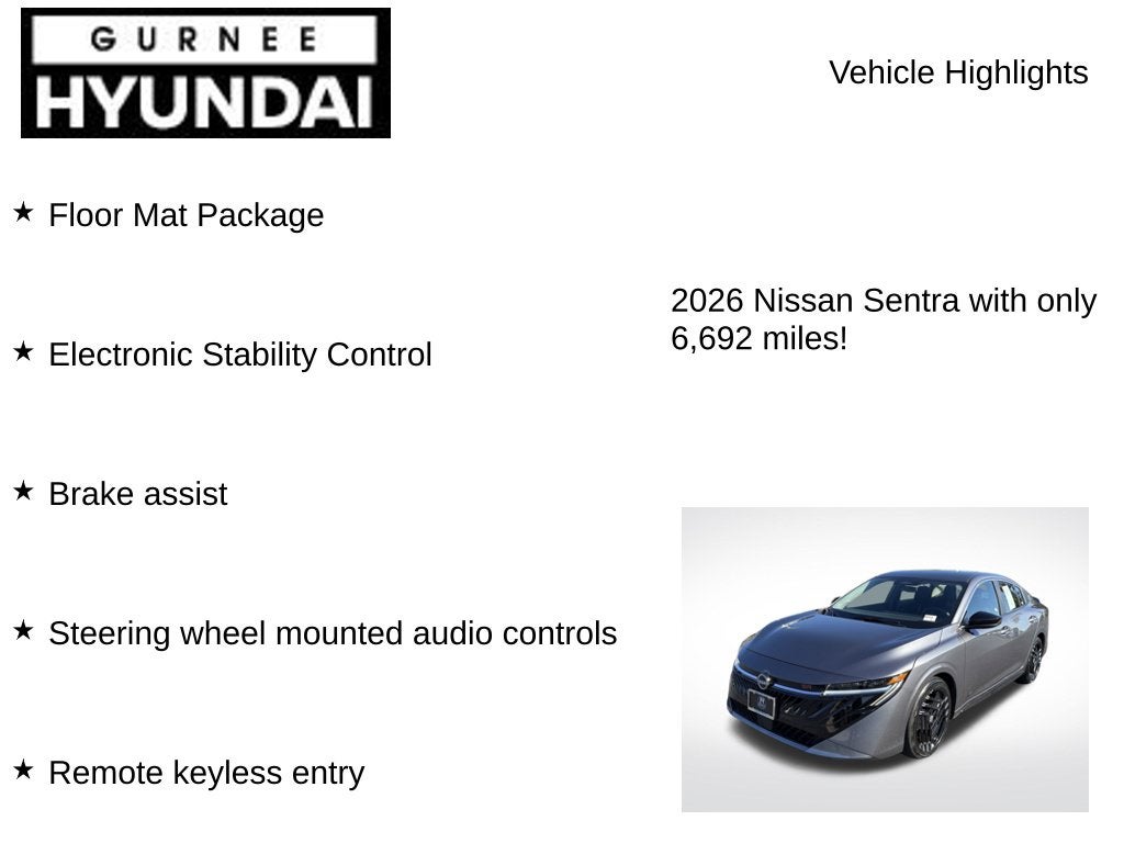 2026 Nissan Sentra SR