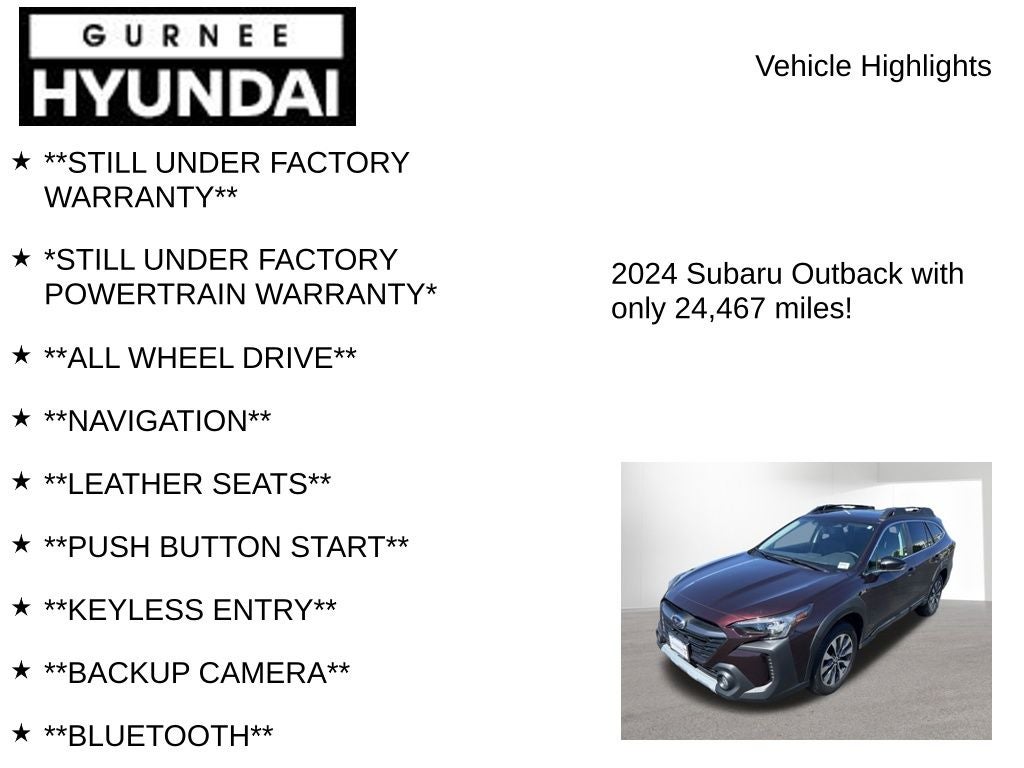 2024 Subaru Outback Limited XT
