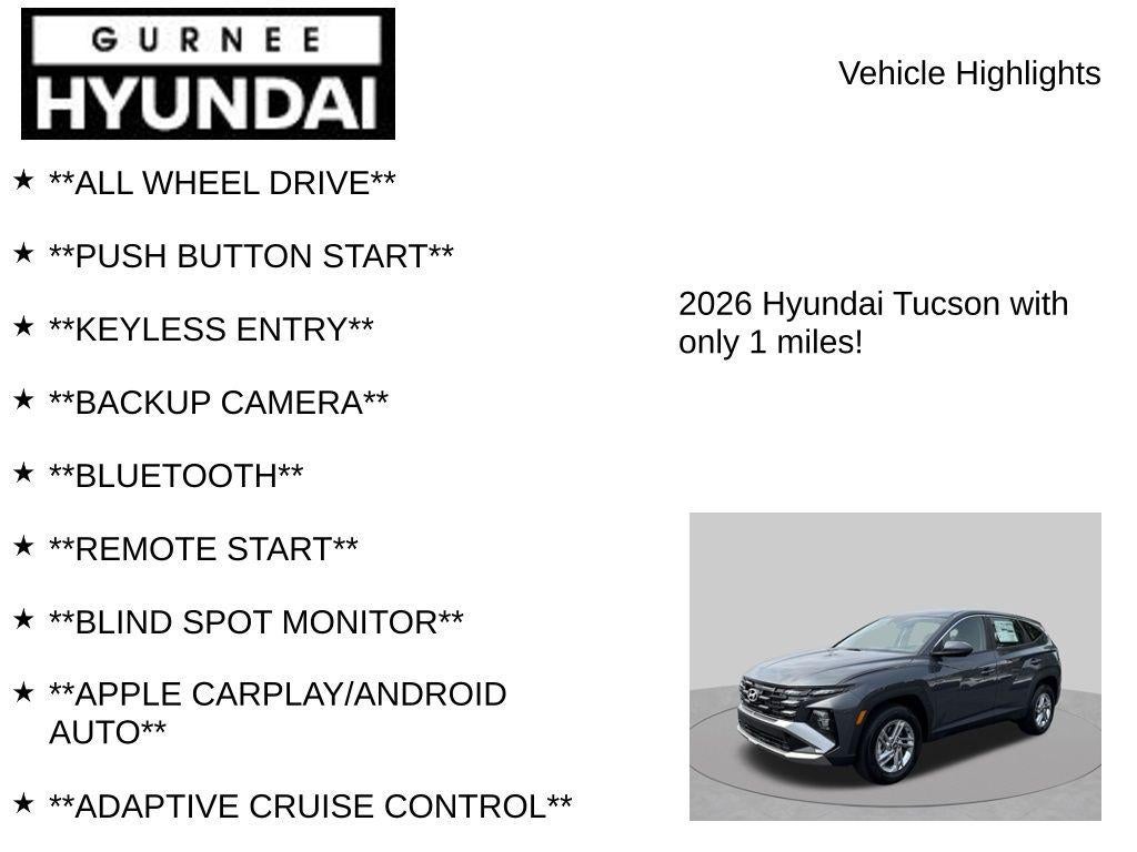 2026 Hyundai TUCSON SE