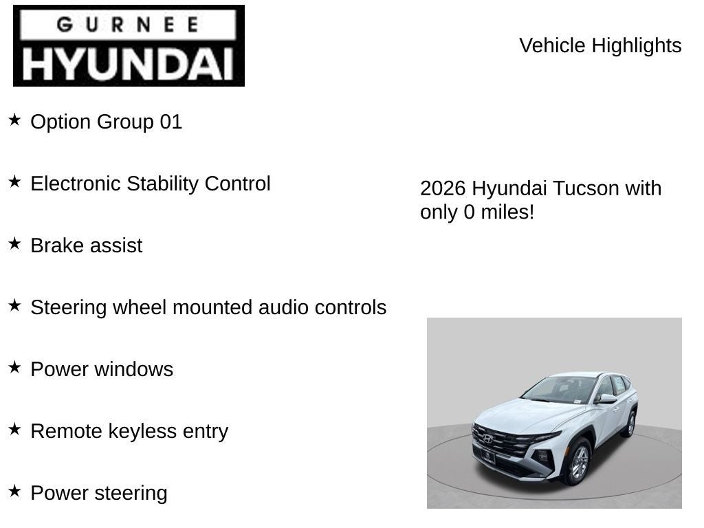 2026 Hyundai TUCSON SE