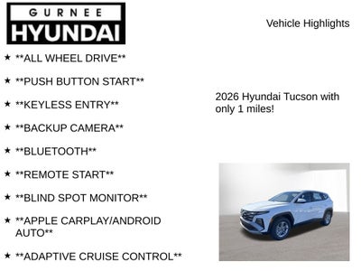 2026 Hyundai TUCSON SE