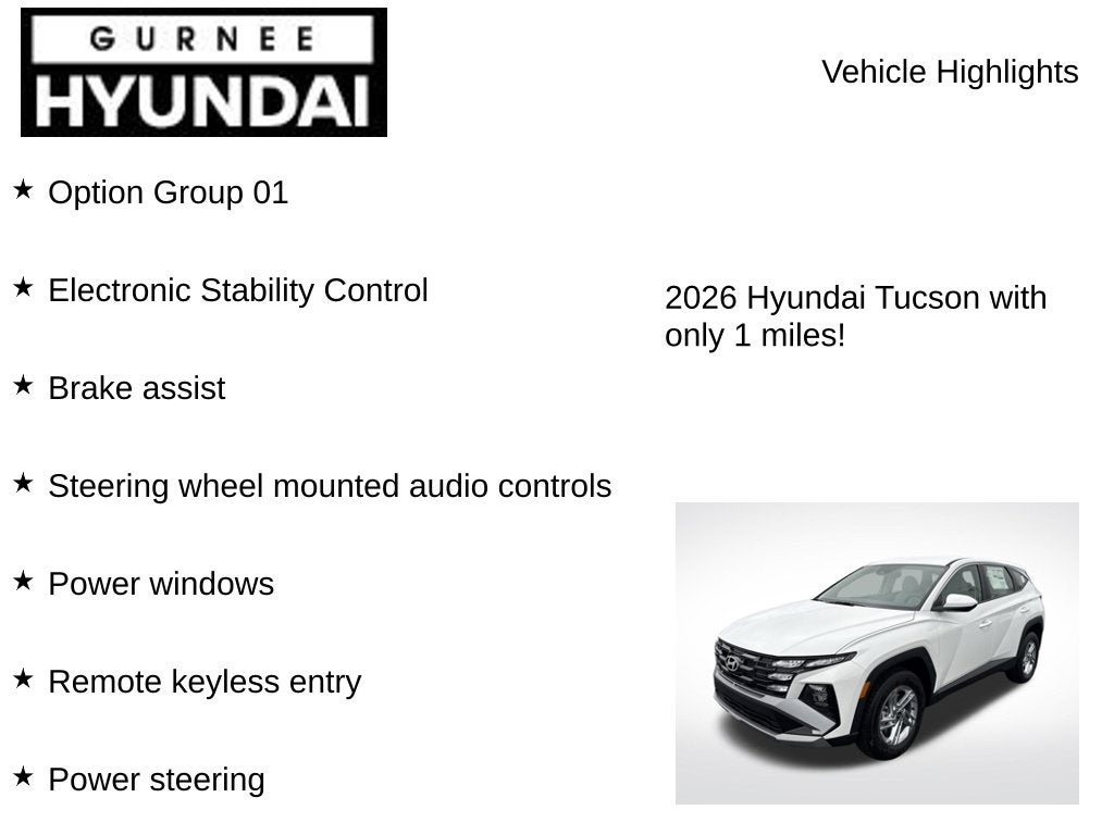 2026 Hyundai TUCSON SE