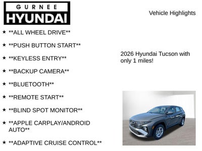 2026 Hyundai TUCSON SE