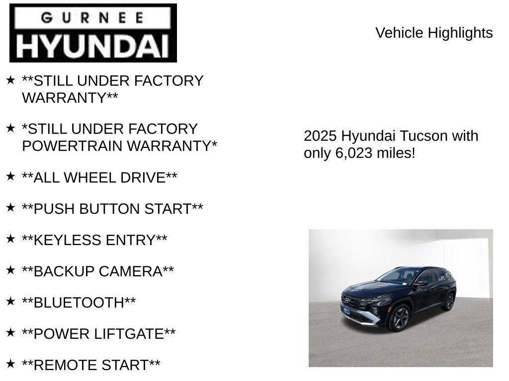 2025 Hyundai TUCSON SEL