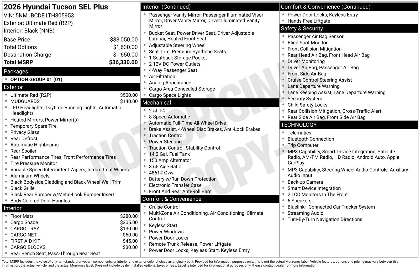 2026 Hyundai TUCSON SEL Plus