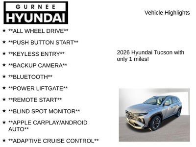 2026 Hyundai TUCSON SEL