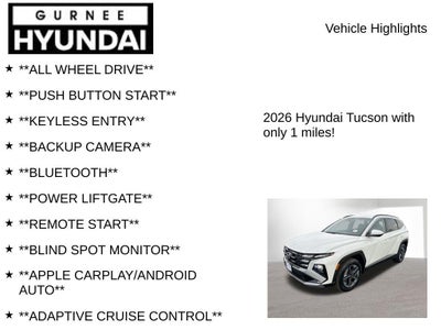 2026 Hyundai TUCSON SEL