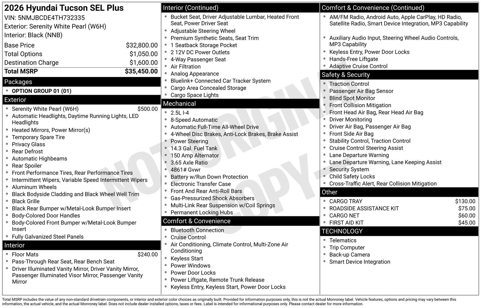 2026 Hyundai TUCSON SEL