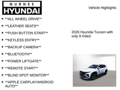2026 Hyundai TUCSON SEL