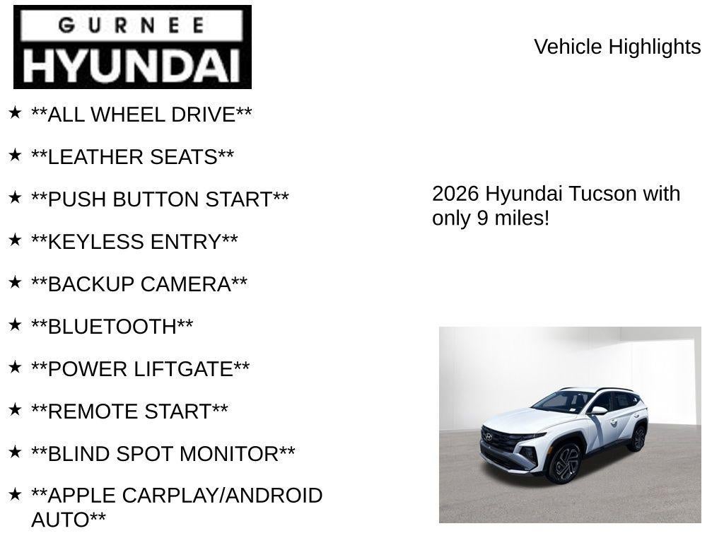 2026 Hyundai TUCSON SEL