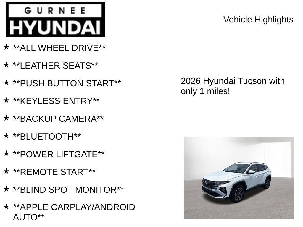 2026 Hyundai TUCSON SEL Plus