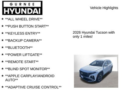 2026 Hyundai TUCSON SEL