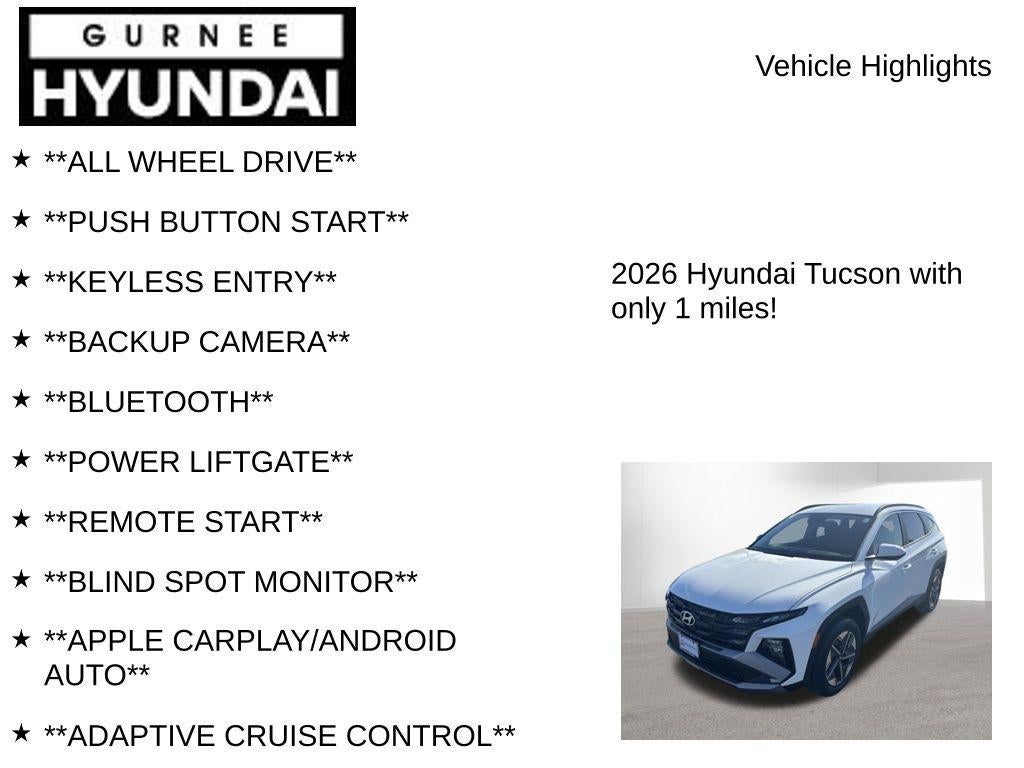 2026 Hyundai TUCSON SEL