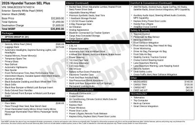2026 Hyundai TUCSON SEL Plus