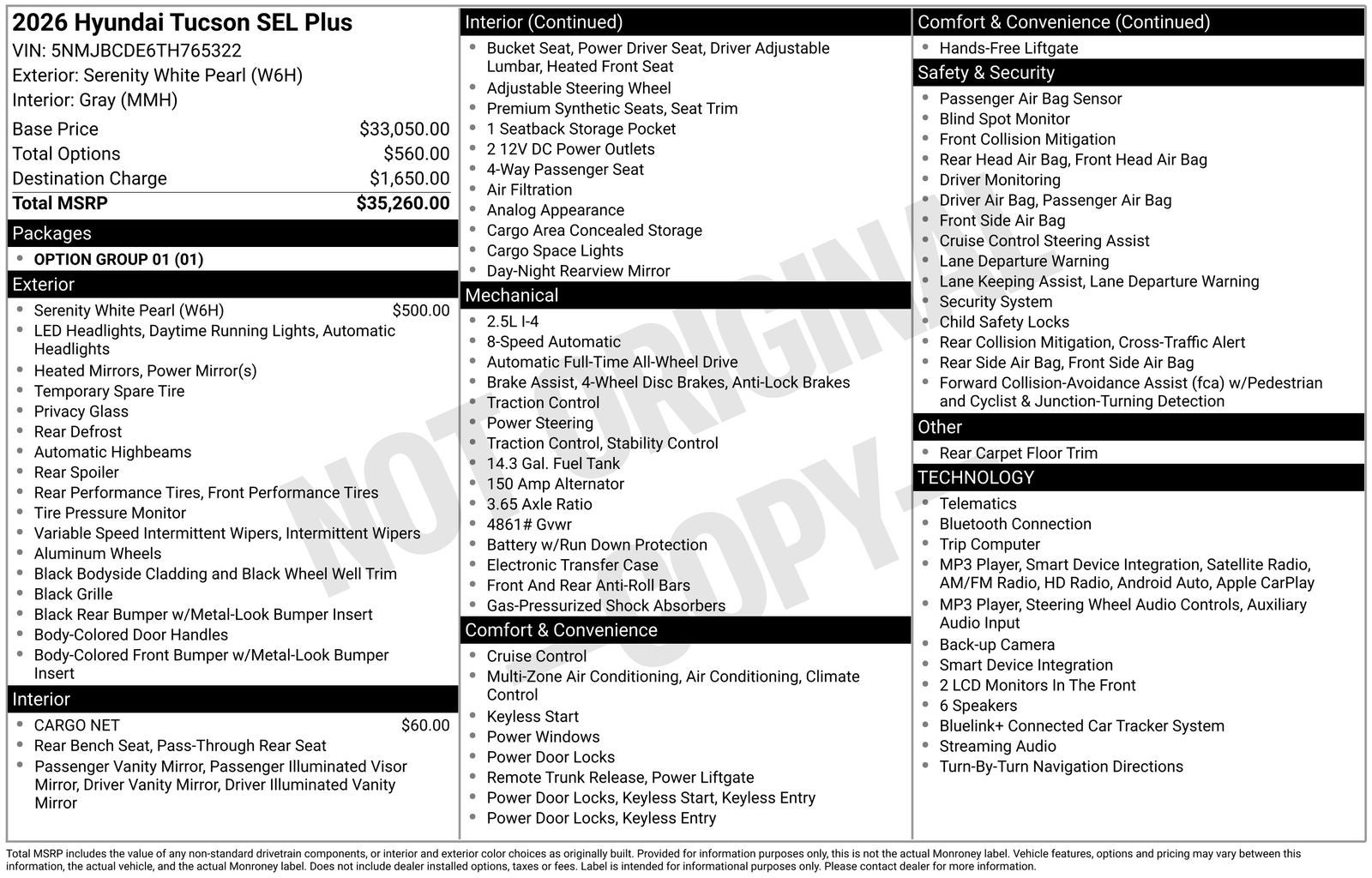 2026 Hyundai TUCSON SEL Plus