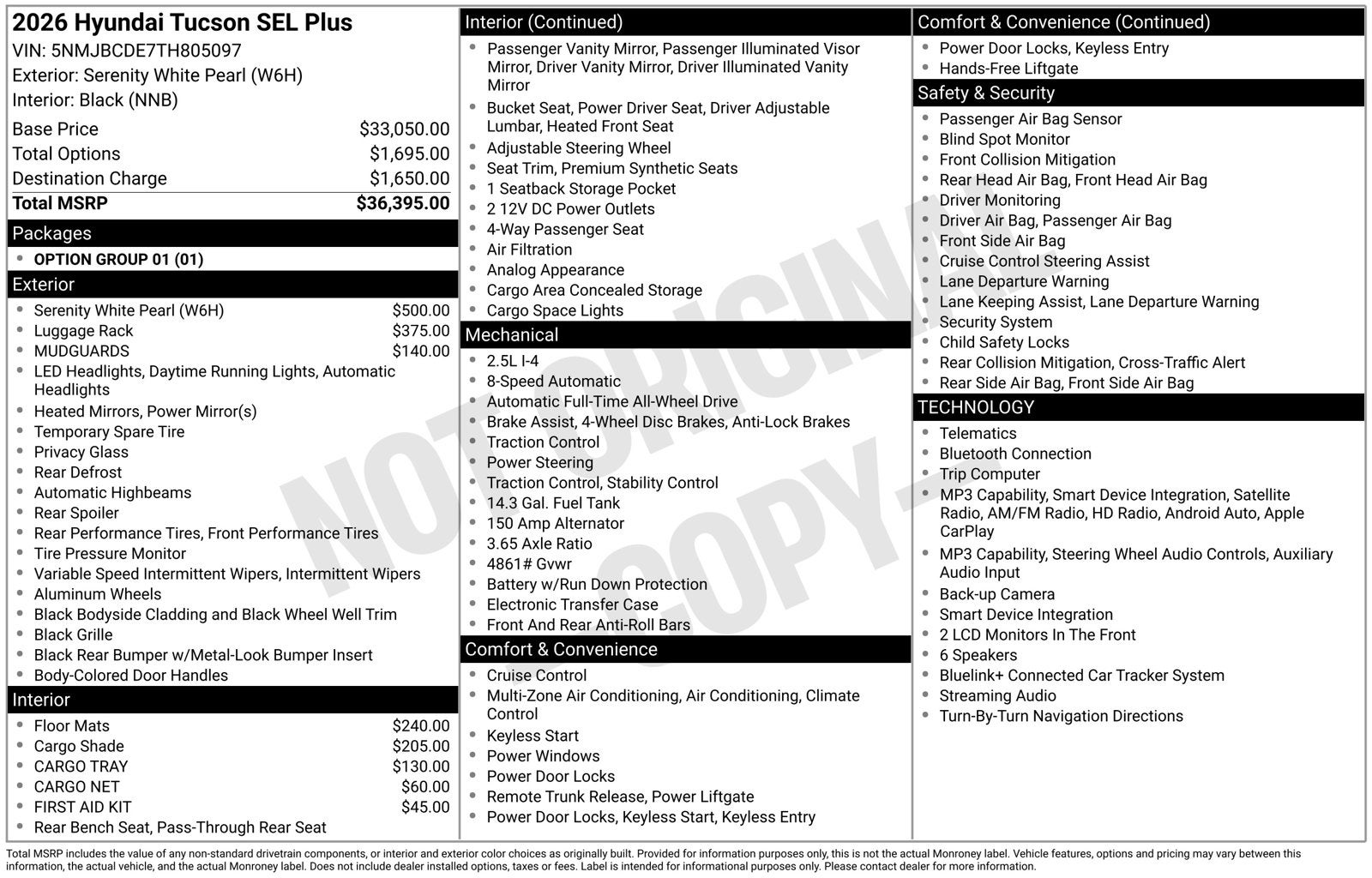 2026 Hyundai TUCSON SEL Plus