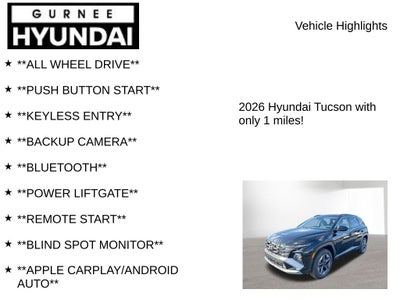 2026 Hyundai TUCSON SEL