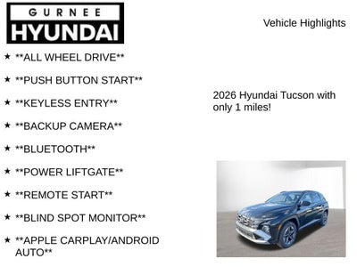 2026 Hyundai TUCSON SEL