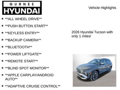 2026 Hyundai TUCSON SEL
