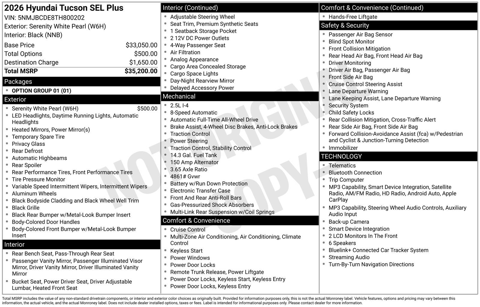 2026 Hyundai TUCSON SEL Plus