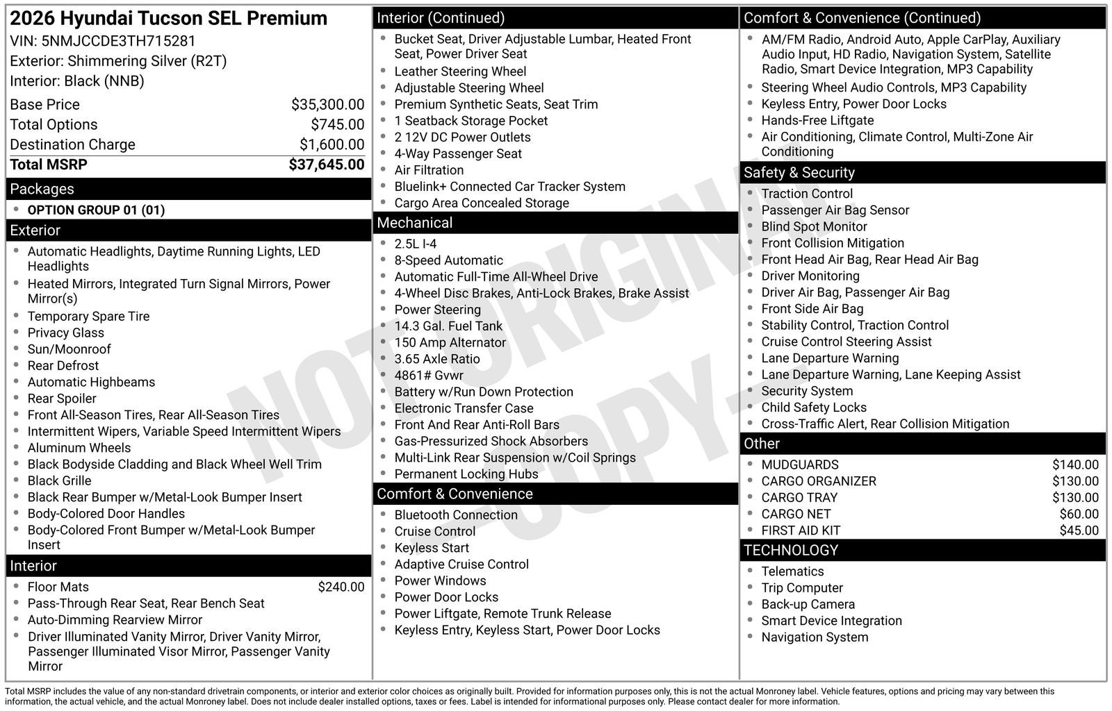 2026 Hyundai Tucson SEL Premium AWD's photo