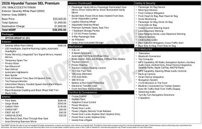 2026 Hyundai TUCSON SEL Premium