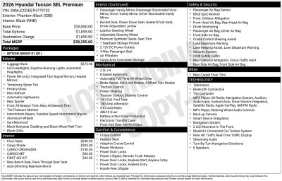 2026 Hyundai TUCSON SEL Premium