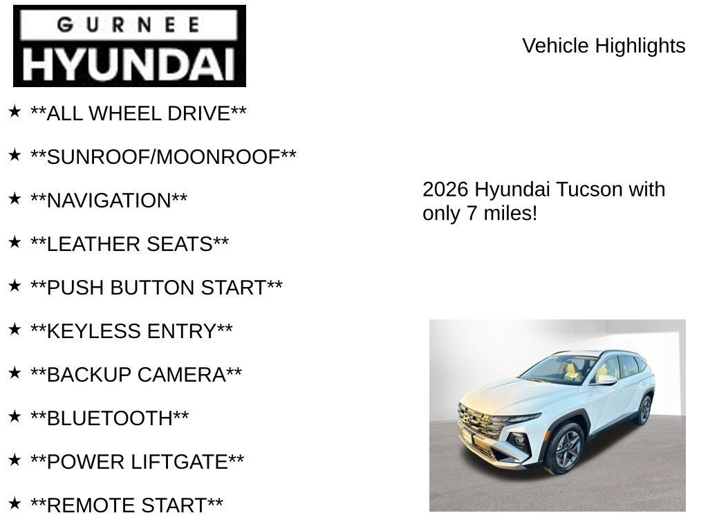 2026 Hyundai TUCSON SEL Premium