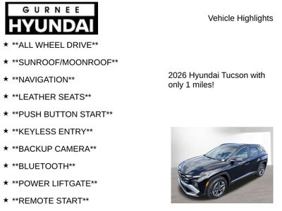2026 Hyundai TUCSON SEL Premium