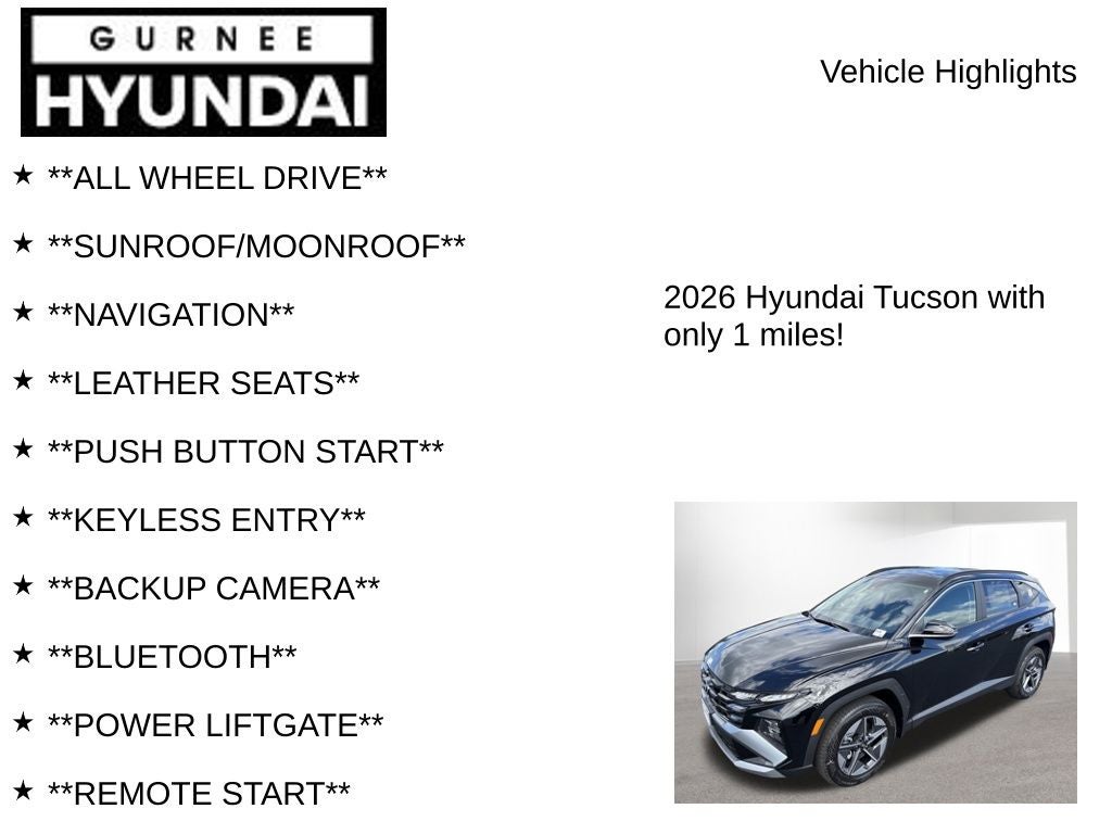 2026 Hyundai TUCSON SEL Premium