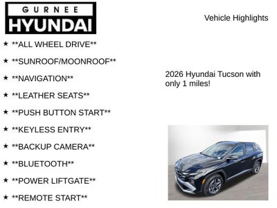 2026 Hyundai TUCSON SEL Premium