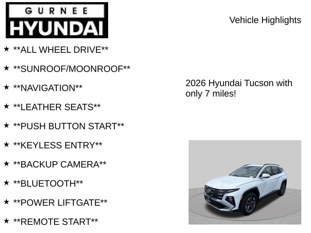 2026 Hyundai TUCSON SEL Premium