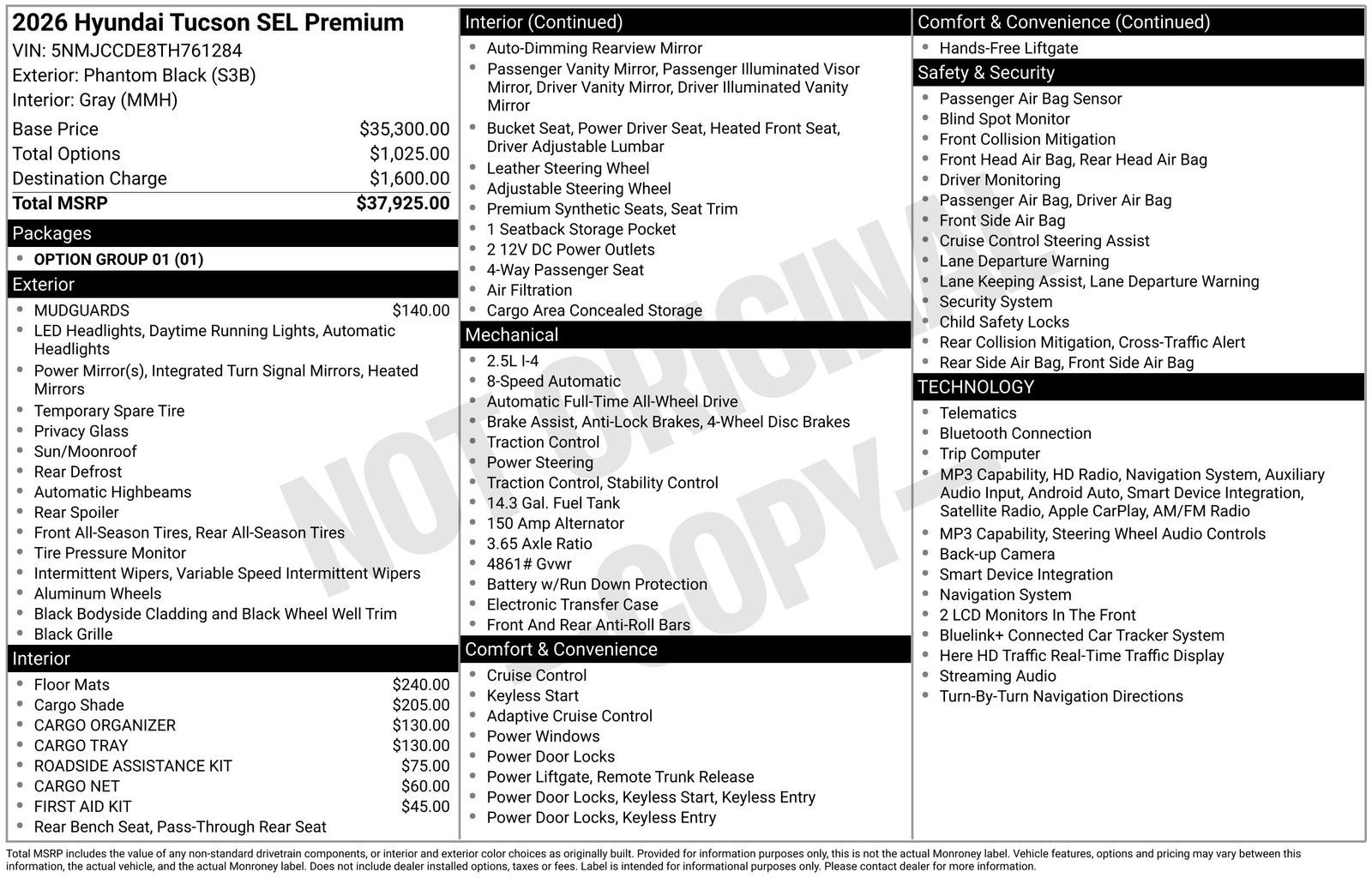 2026 Hyundai TUCSON SEL Premium